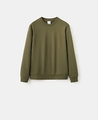 Mango Men's Cotton Regular-Fit Sweatshirt