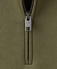 Mango Men's Cotton Zip-Neck Sweatshirt
