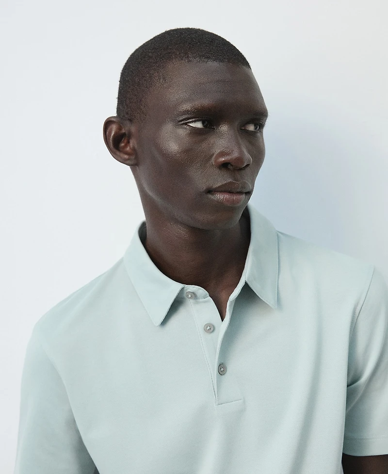 Mango Men's Slim Fit Pique Polo Shirt