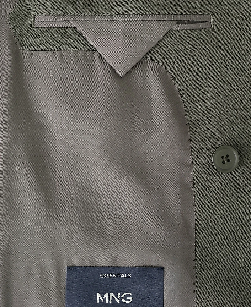 Mango Men's Amalfi Slim Fit Double-Breasted Suit Blazer