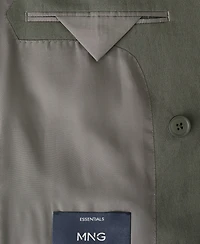 Mango Men's Amalfi Slim Fit Double-Breasted Suit Blazer