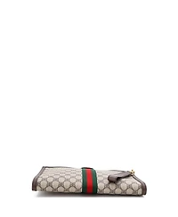 Pre-Owned Balenciaga x Gucci The Hacker Project Web Wristlet Clutch Bb Coated Canvas