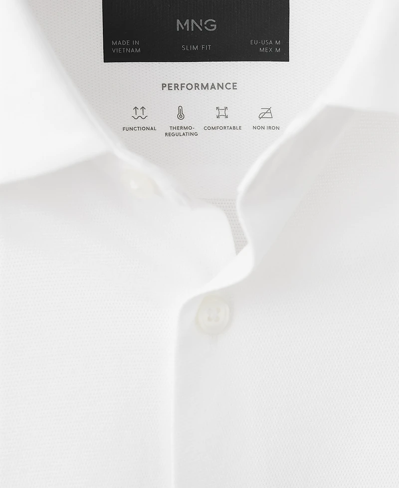 Mango Men's Comfort Stretch Non-Iron Shirt