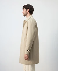 Mango Men's Water-Repellent Pockets Trench Coat