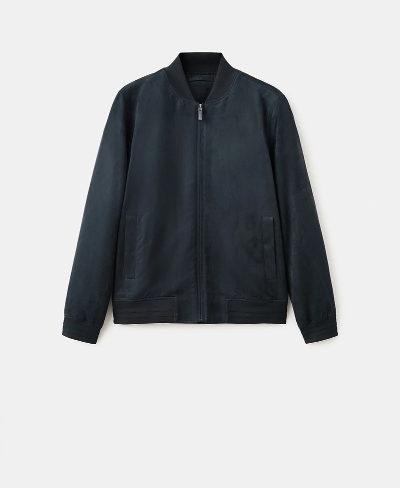 Mango Men's Suede-Effect Bomber Jacket