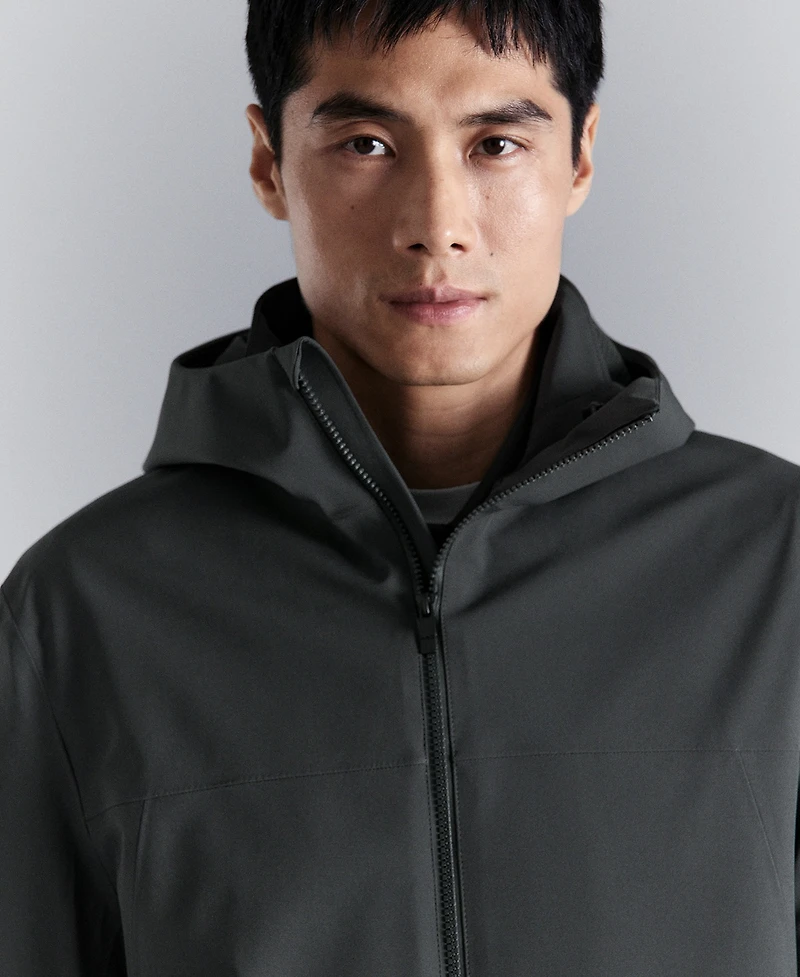 Mango Men's Pockets Water-Repellent Parka