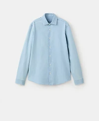 Mango Men's Cotton Denim Shirt