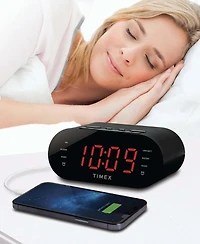 iHome Timex T232 Dual-Alarm Fm Usb Charging Alarm Clock Radio