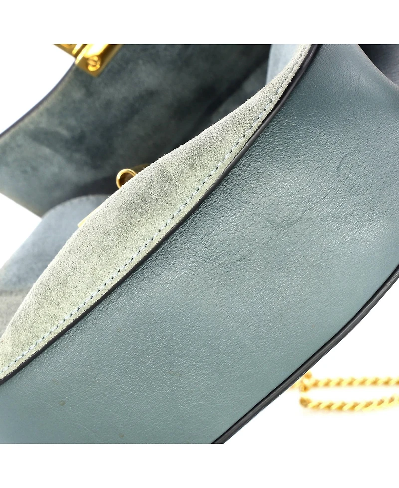 Pre-Owned Chloe Mini Drew Crossbody Bag Leather and Suede