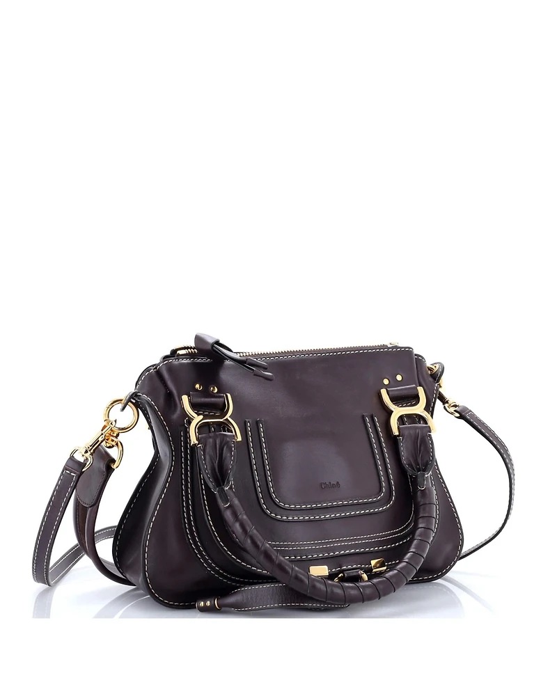 Pre-Owned Chloe Small Marcie Satchel Leather