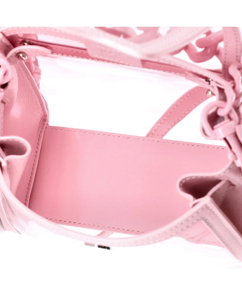 Pre-Owned Versace Small La Medusa Top Handle Bag Pvc with Leather