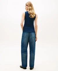 Tommy Hilfiger Women's Bow Detail Crewneck Tank Top