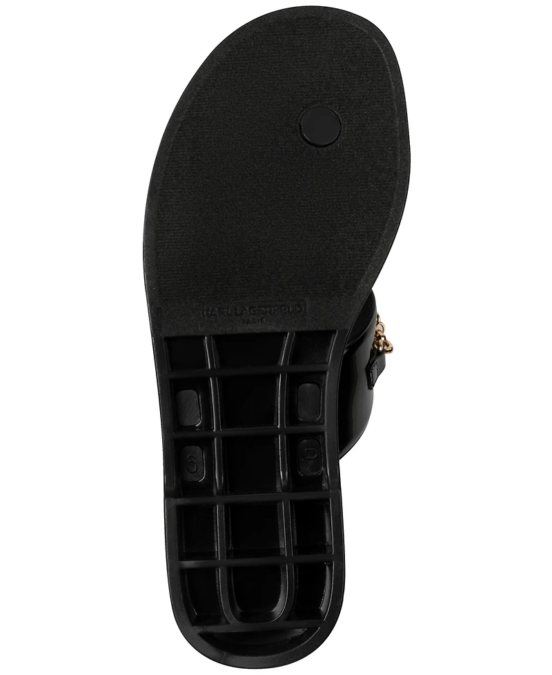 Karl Lagerfeld Paris Women's Vesperina Slip-On Flat Thong Sandals