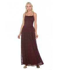 Alexia Admor Women's Marin Draped Bodice Dropped Waist Gown Dress