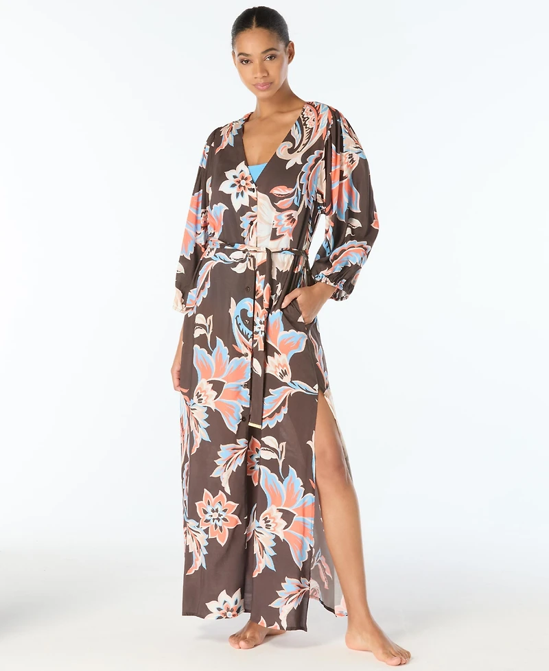 Vince Camuto Women's Belted Cover-Up Swim Dress