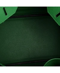 Pre-Owned HERMES Birkin 30 Handbag Green Epsom with Gold Hardware