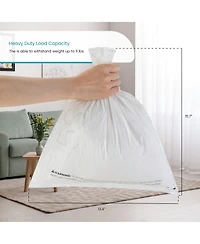Home Zone Living Code 5S Small Trash Bags Custom Fit for 1.3 Gallon Wastebaskets, 120-Count