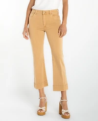 Liverpool Los Angeles Petite Hannah Crop Flare Hugger Jeans