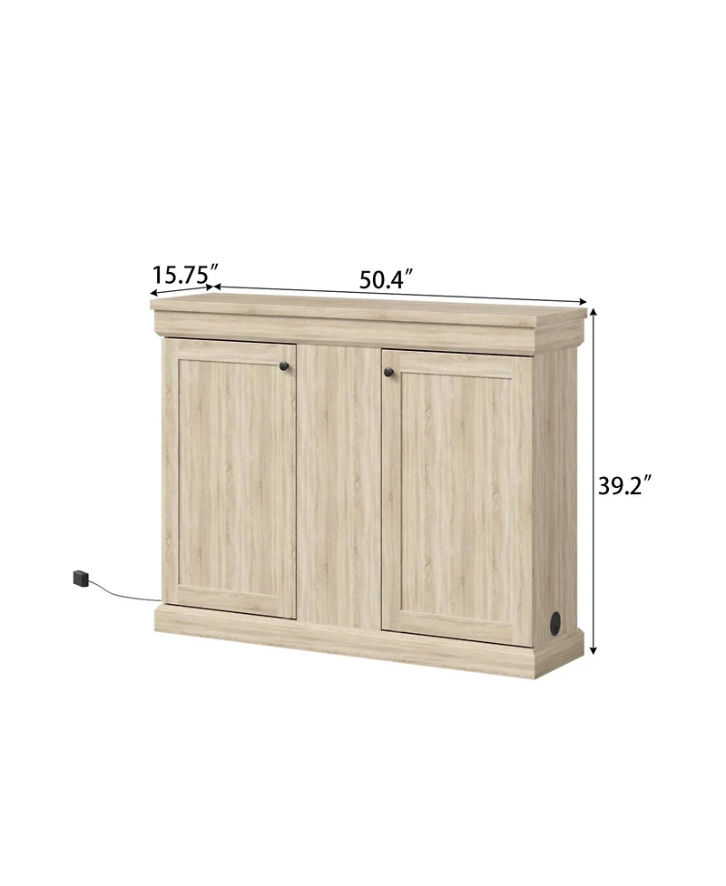 Homsee 50" Automatic Lifting Tv Stand with Remote Control and Safety Limiter