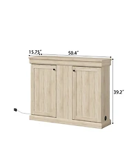 Homsee 50" Automatic Lifting Tv Stand with Remote Control and Safety Limiter