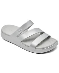 Crocs Women's Getaway Casual Metallic Strappy Sandals from Finish Line