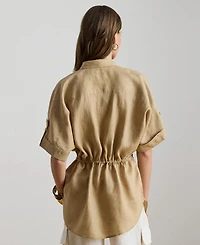 Lauren Ralph Women's Point Collar Tunic Shirt