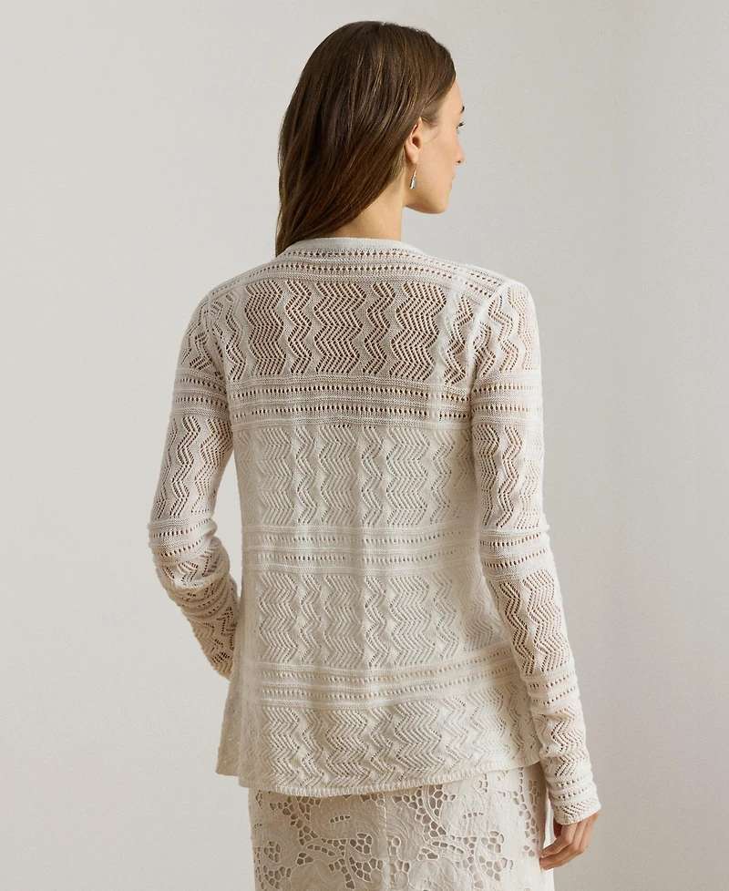 Lauren Ralph Women's Long-Sleeve V-Neck Cardigan