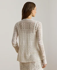 Lauren Ralph Women's Long-Sleeve V-Neck Cardigan