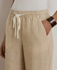 Lauren Ralph Women's Striped Wide-Leg Pants