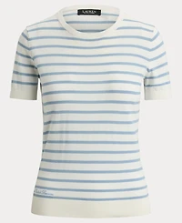 Lauren Ralph Women's Short-Sleeve Ribbed Sweater