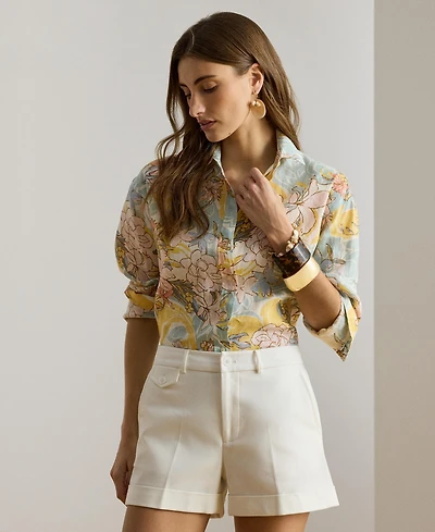 Lauren Ralph Women's Floral Long-Sleeve Shirt