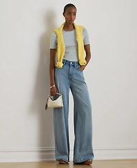 Lauren Ralph Women's Striped Short-Sleeve T-Shirt