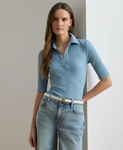 Lauren Ralph Women's Johnny Collar Polo T-Shirt