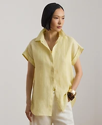 Lauren Ralph Women's Relaxed Fit Short-Sleeve Shirt