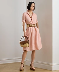 Lauren Ralph Women's Point Collar Shirt-Dress