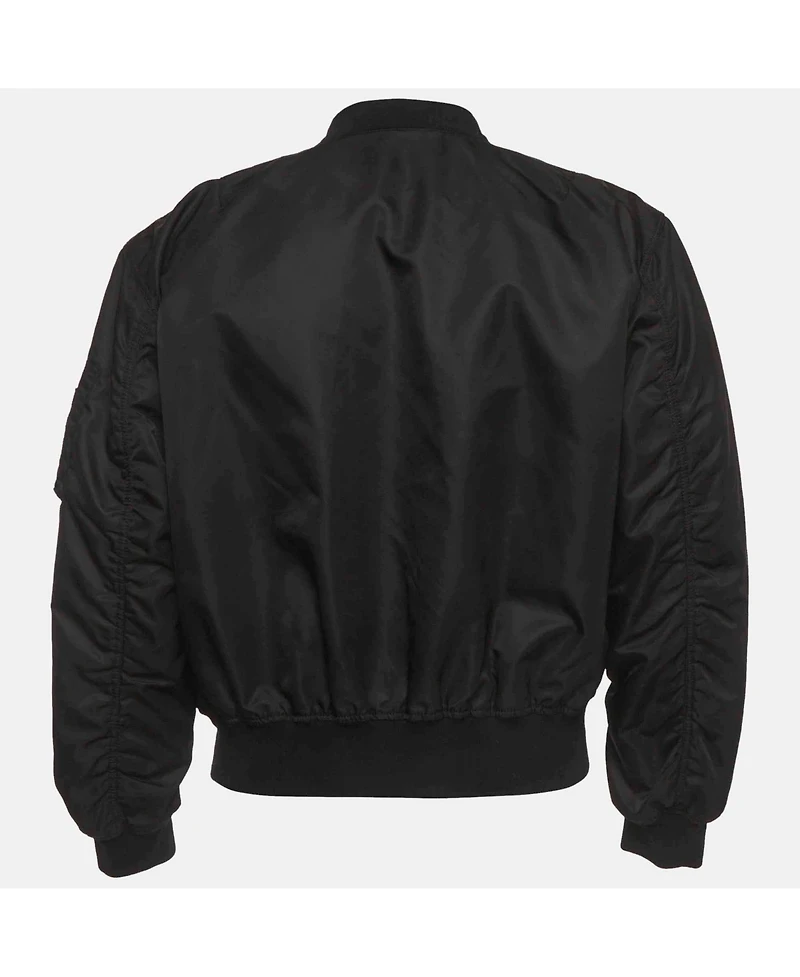 Pre-Owned Versace Men's Synthetic Bomber Jacket