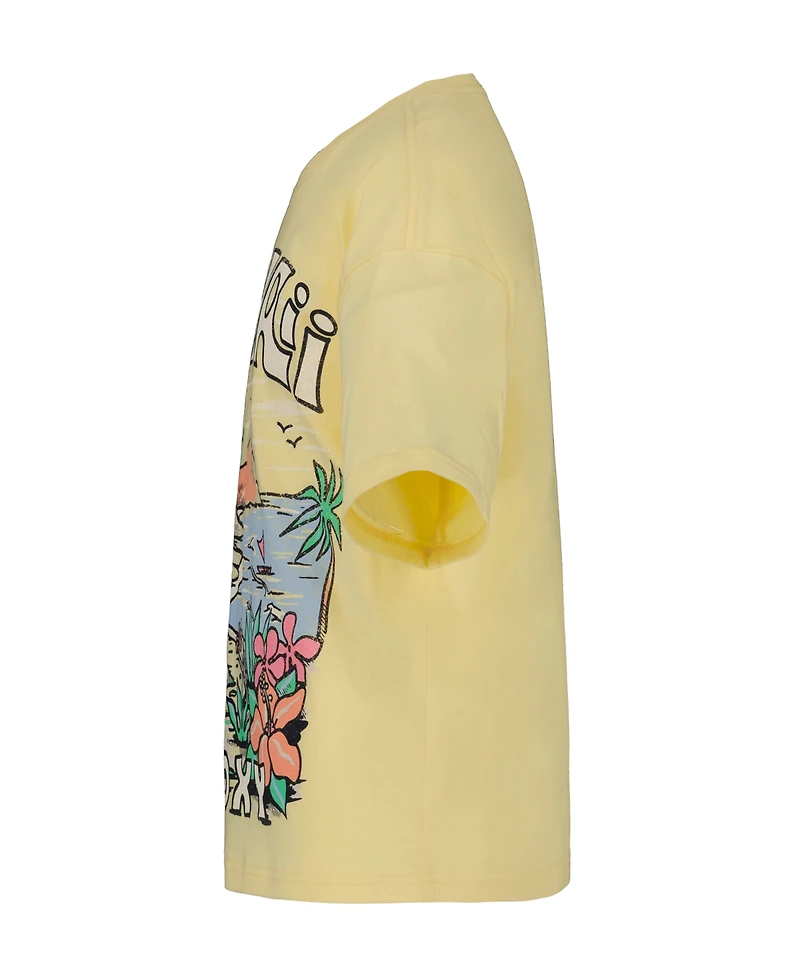 Roxy Girls' 7-16 Oversized Short-Sleeve T-Shirt