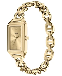 Fossil Women's Raquel Three-Hand Gold-Tone Stainless Steel Watch, 23mm
