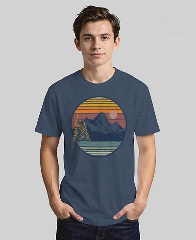 Design By Humans Men's Mountain View Short Sleeve T-Shirt