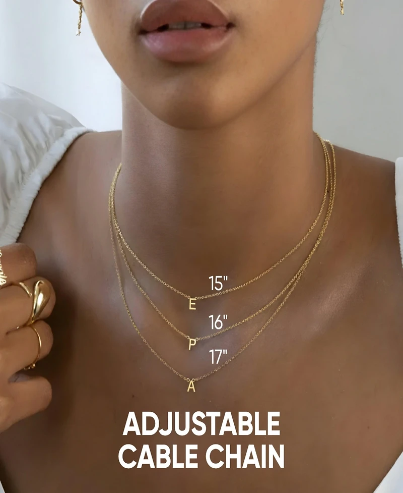 Oak & Luna Inez Initial Necklace