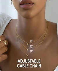 Oak & Luna Inez Initial Necklace