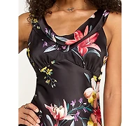 Katia Rae Women's Printed Cowl Neck Dress