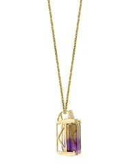 Ametrine (13-5/8 ct. t.w.) & Diamond (1/20 ct. t.w.) 18" Pendant Necklace in 14k Gold