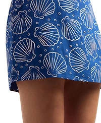 Bcx Women's Puff Print Woven Mini Skort