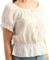 Bcx Women's Scoop Neck Novelty Top