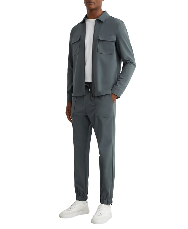 Reiss Men's Technical Zip-Through Overshirt