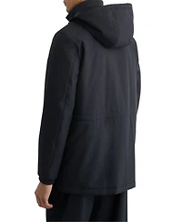 Reiss Men's Hooded Zip-Through Padded Coat