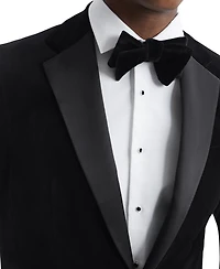 Reiss Men's Velvet Single-Breasted Tailored Fit Blazer