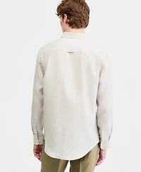 Club Room Men's Cross-Dye Linen Long-Sleeve Shirt, Macy's Exclusive
