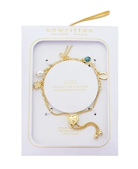 Unwritten Cubic Zirconia Western Charm Bolo Bracelet